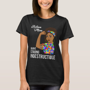 Camiseta Autismo Mamá Cinta De Rompecabezas Autista Indestr