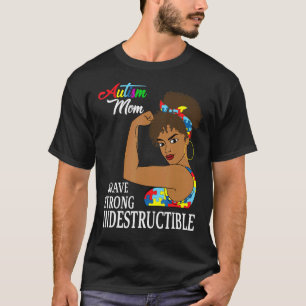 Camiseta Autismo Mamá Cinta De Rompecabezas Autista Indestr