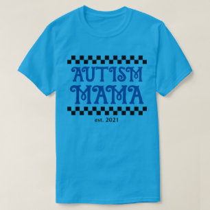 Camiseta autismo mama con personalizado año establecido