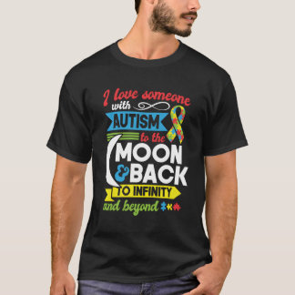 Camiseta Autismo Mamá Hermana Abuela Amo A Alguien Con Auti