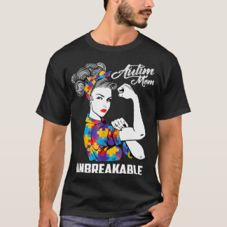 Camiseta Autismo Mamá inquebrantable regalo de conciencia s