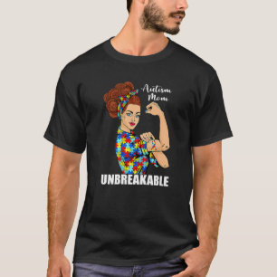 Camiseta Autismo Mamá inquebrantable regalo de conciencia s