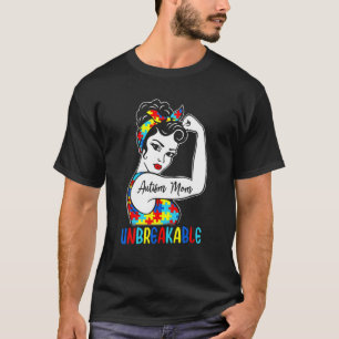 Camiseta Autismo Mamá Irrompible T- Conciencia del Autismo