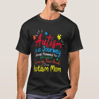 Camiseta Autismo Mamá Journey I Love My Tour Guide Autism A