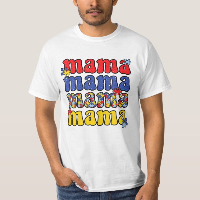 Camiseta Autismo mamá madre autista (Anverso)