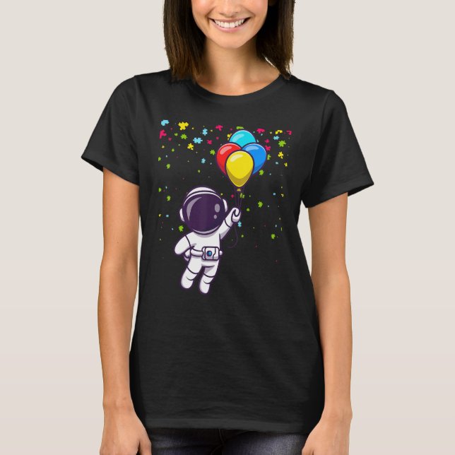 Camiseta Autismo Mamá Maestra Jóvenes Astronautas Awa (Anverso)