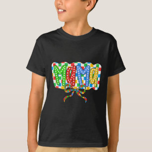Camiseta Autismo Mamá Mamá Coquette Bow Autism Awareness Au