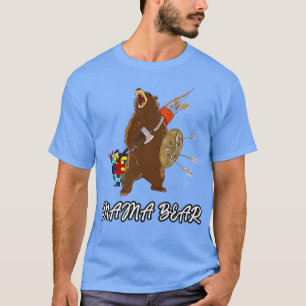 Camiseta Autismo Mamá Mamá Osa El Regalo Del Rompecabezas D