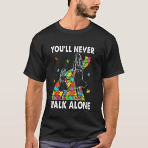 Camiseta Autismo Mamá Nunca Caminarás Sola Apoyo Autismo