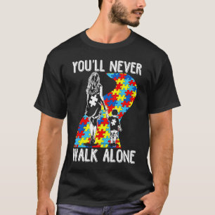 Camiseta Autismo Mamá Nunca Caminarás Sola Apoyo Autismo