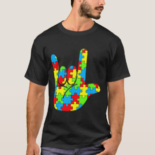 Camiseta Autismo Mamá Papá Lenguaje De Señas Asl Amor Lengu