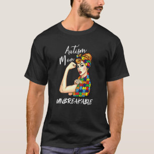Camiseta Autismo Mamá Una Conciencia Inquebrantable Sobre E