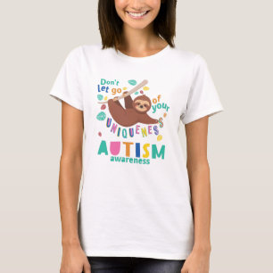 Camiseta Autismo Mamá Unicidad Perezoso Boho