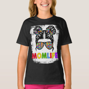 Camiseta Autismo Mamá vida desordenada Día de madre vida