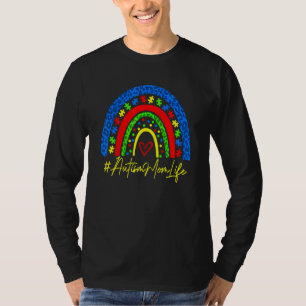 Camiseta Autismo Mamá vive Día del Leopardo Arcoiris