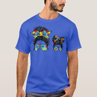 Camiseta Autismo Mamá Y Niño Vida Desordenada Gafas De Sol