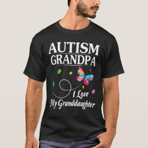 Camiseta Autismo mariposa Abuelo Amo A Mi Nieta Como