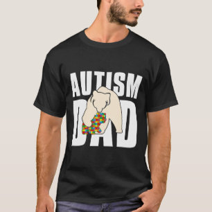 Camiseta Autismo masculino papá autismo padre de oso de con