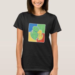 Camiseta Autismo Maternidad Dino