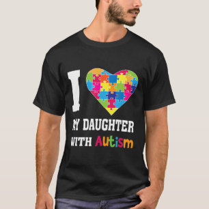 Camiseta Autismo-Me encanta mi hija con autismo-orgullosa m