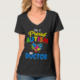 Camiseta Autismo Médica Autismo Conciencia Acepta Amor de A