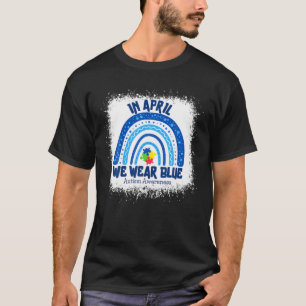 Camiseta Autismo Mes De Concienciación Autismo El Arcoiris 