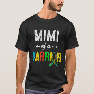 Camiseta Autismo-Mimi De Un Guerrero Apoyo a la Conciencia 