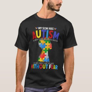 Camiseta Autismo Mujeres Hombres Familia Mi Hijo Tiene Auti