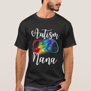 Camiseta Autismo Nana Neurodiversidad Rainbow Infinity Rótu