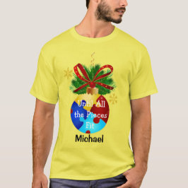 Camiseta Autismo Navidades Bauble