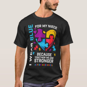 Camiseta Autismo Niece Tía Tío Hombres Mujeres Autismo Conc