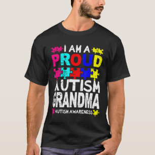 Camiseta Autismo Orgullosa Abuela Tee Autismo Conciencia