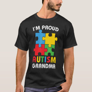 Camiseta Autismo Orgulloso Abuela Autismo Conciencia Abuela