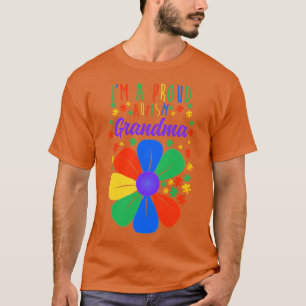 Camiseta autismo orgulloso abuela Girasol