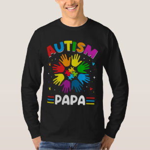 Camiseta Autismo Papa ama el autismo - Concienciación famil
