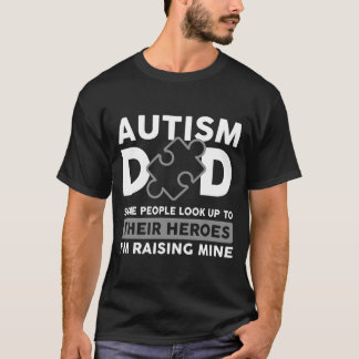 Camiseta Autismo papá autismo Conciencia Pieza de rompecabe