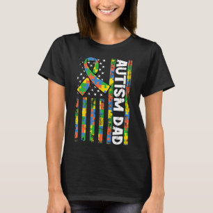 Camiseta Autismo Papá Discapacidades Mes Awarene