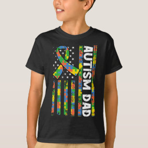 Camiseta Autismo Papá Discapacidades Mes Awarene