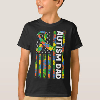 Camiseta Autismo Papá Discapacidades Mes Awarene