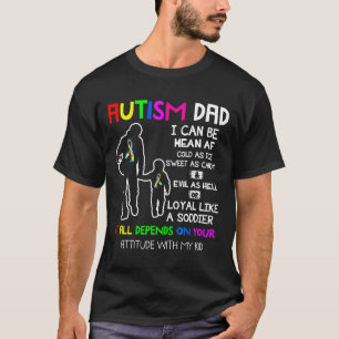 Camiseta Autismo papá significa autismo autismo hombres pad