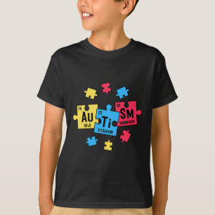 Camiseta Autismo Para Profesores SPED Elementos Periódicos 