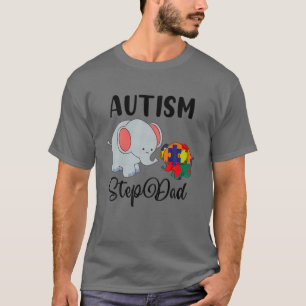 Camiseta Autismo Paso papá Cul Elefante Pieza Autismo