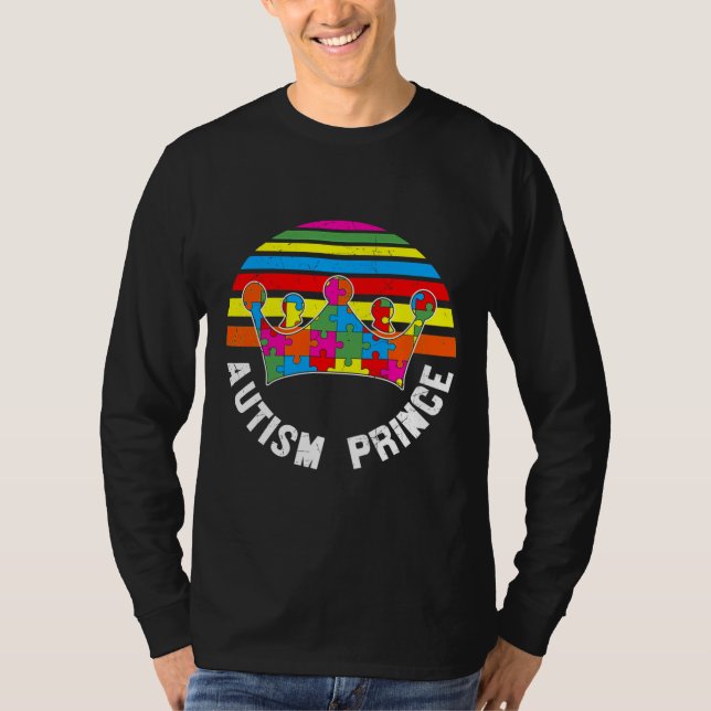 Camiseta Autismo Príncipe Autismo Conciencia (Anverso)