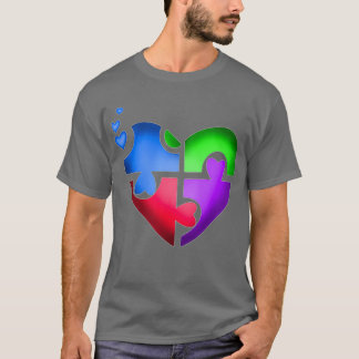 Camiseta Autismo puzzle amor al corazón
