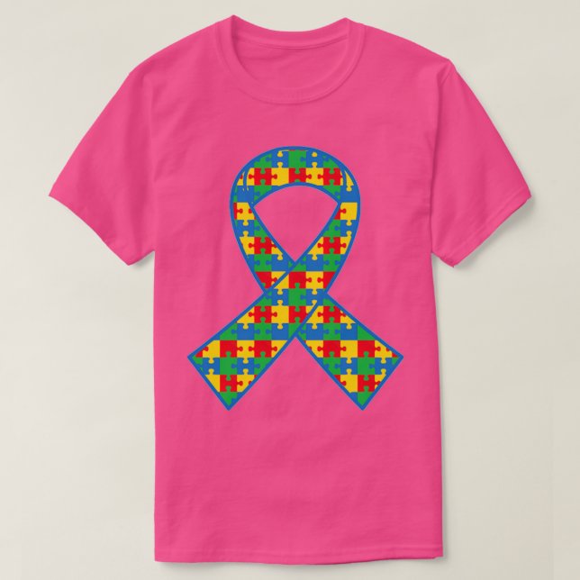 Camiseta Autismo que rompe el autismo de la cinta (Diseño del anverso)
