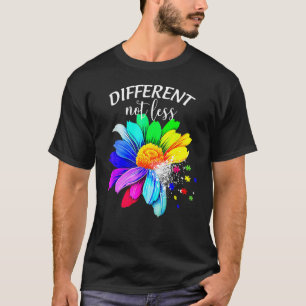Camiseta Autismo Rompecabezas Conciencia Diferente Girasol 