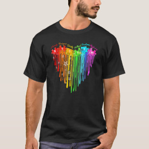 Camiseta Autismo Rompecabezas Corazón Goteando Niño Autismo