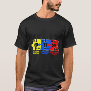 Camiseta Autismo Rompecabezas Elemento químico Autismo Conc