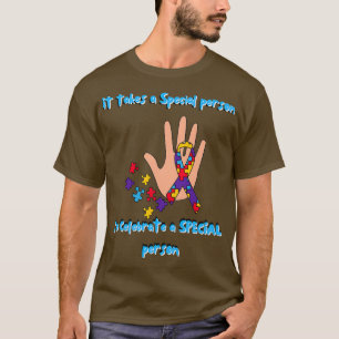 Camiseta Autismo Se necesita una persona especial para cele