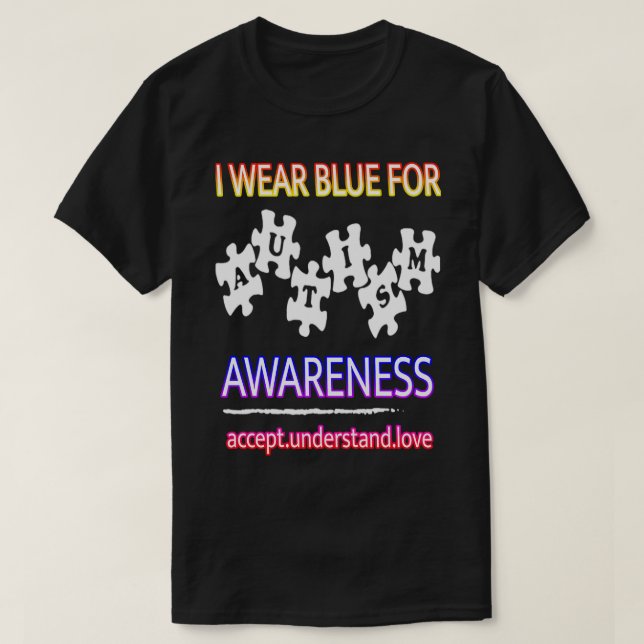Camiseta Autismo Sensibilización Autismo Conciencia Autismo (Diseño del anverso)